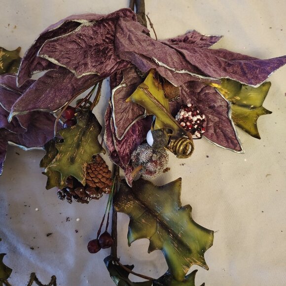 Lot of 3 Purple Decorative Artificial Floral Items - Picture 12 of 13